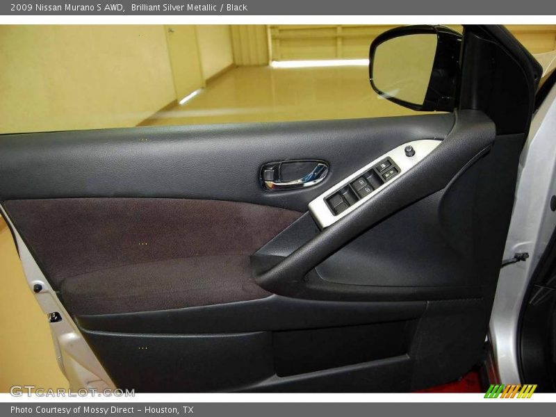 Brilliant Silver Metallic / Black 2009 Nissan Murano S AWD