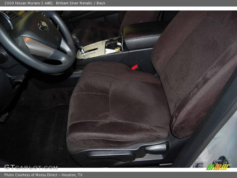 Brilliant Silver Metallic / Black 2009 Nissan Murano S AWD