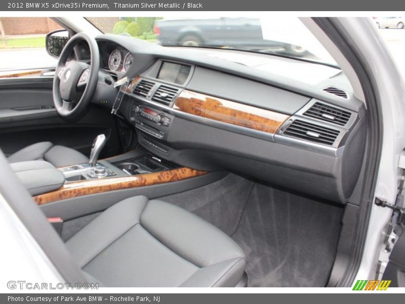 Titanium Silver Metallic / Black 2012 BMW X5 xDrive35i Premium