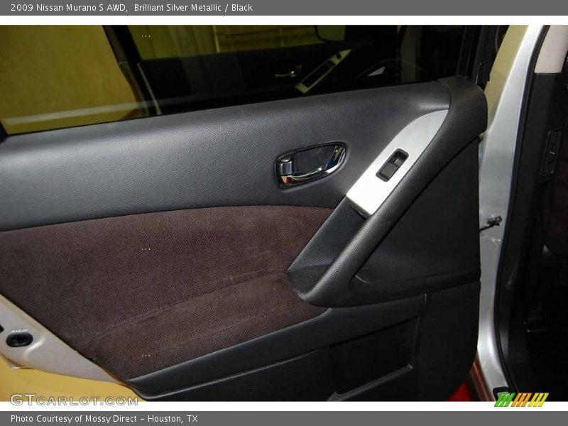 Brilliant Silver Metallic / Black 2009 Nissan Murano S AWD