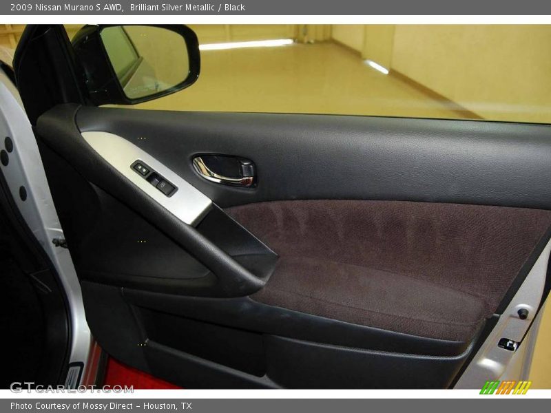 Brilliant Silver Metallic / Black 2009 Nissan Murano S AWD
