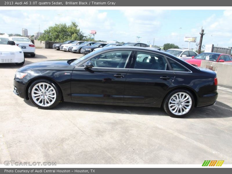 Brilliant Black / Titanium Gray 2013 Audi A6 3.0T quattro Sedan