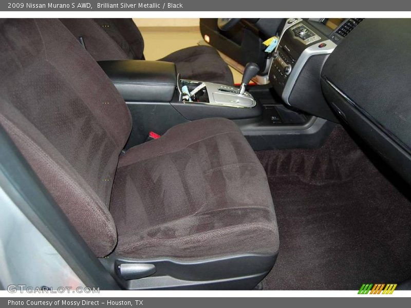 Brilliant Silver Metallic / Black 2009 Nissan Murano S AWD