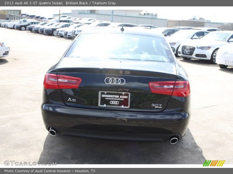 Brilliant Black / Titanium Gray 2013 Audi A6 3.0T quattro Sedan