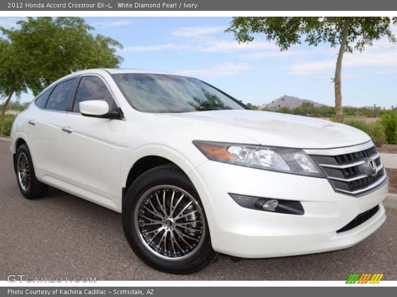 White Diamond Pearl / Ivory 2012 Honda Accord Crosstour EX-L