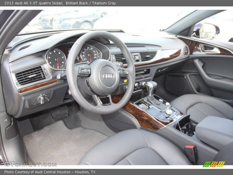 Brilliant Black / Titanium Gray 2013 Audi A6 3.0T quattro Sedan
