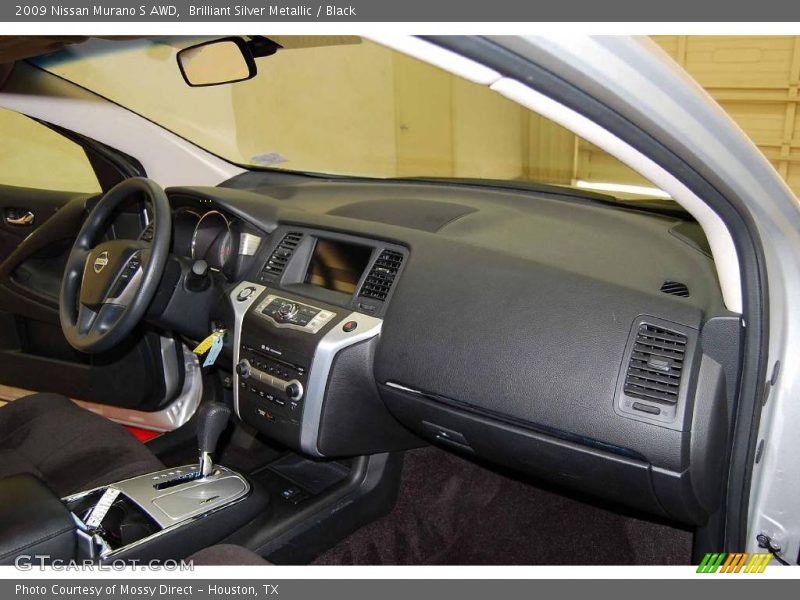 Brilliant Silver Metallic / Black 2009 Nissan Murano S AWD