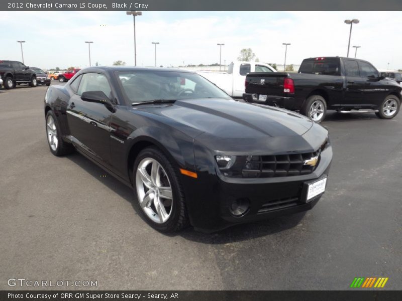 Black / Gray 2012 Chevrolet Camaro LS Coupe