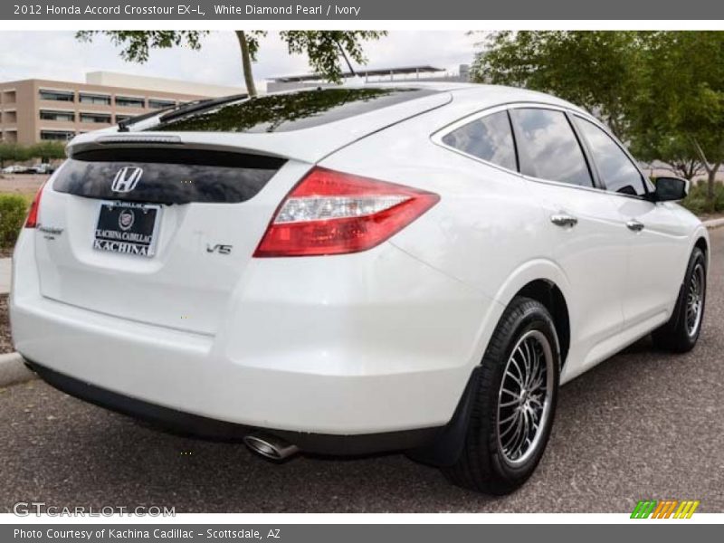 White Diamond Pearl / Ivory 2012 Honda Accord Crosstour EX-L