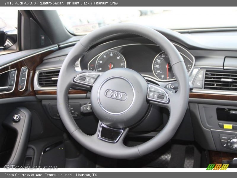 Brilliant Black / Titanium Gray 2013 Audi A6 3.0T quattro Sedan