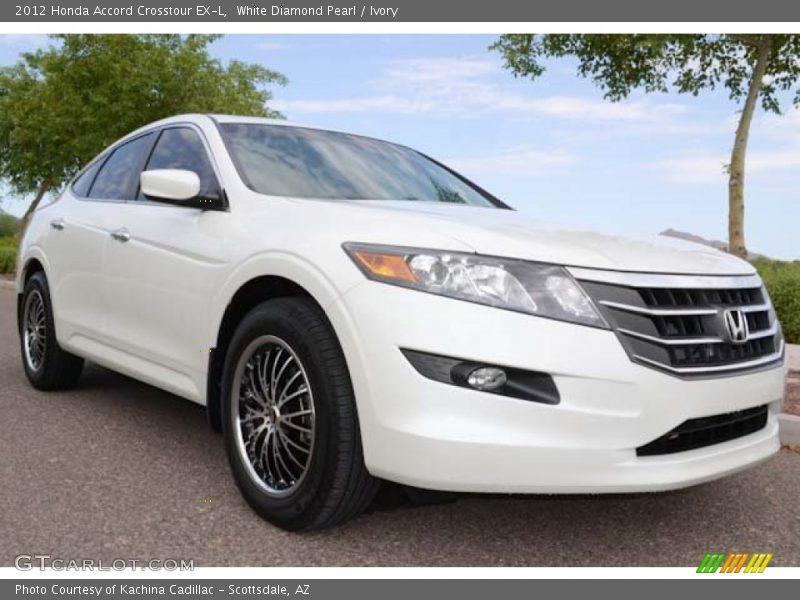 White Diamond Pearl / Ivory 2012 Honda Accord Crosstour EX-L