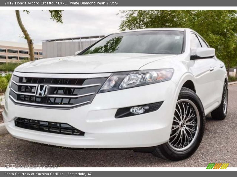 White Diamond Pearl / Ivory 2012 Honda Accord Crosstour EX-L