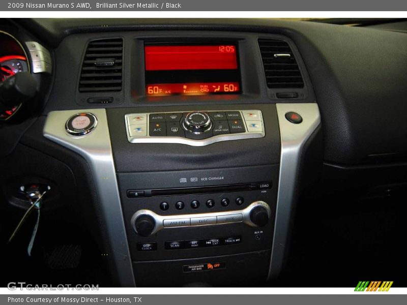 Brilliant Silver Metallic / Black 2009 Nissan Murano S AWD
