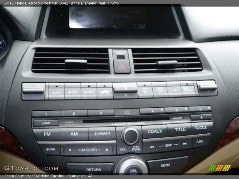 Controls of 2012 Accord Crosstour EX-L
