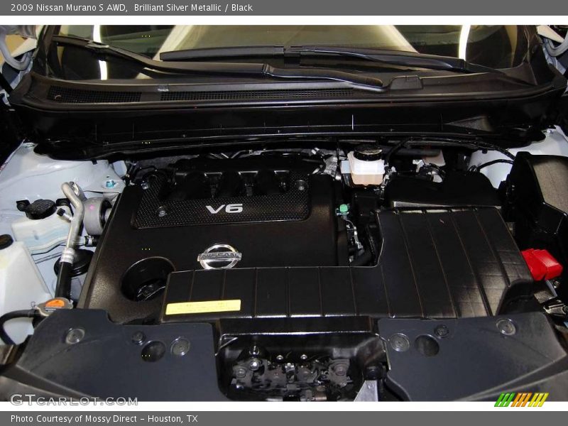 Brilliant Silver Metallic / Black 2009 Nissan Murano S AWD