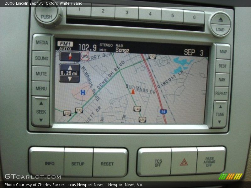 Navigation of 2006 Zephyr 