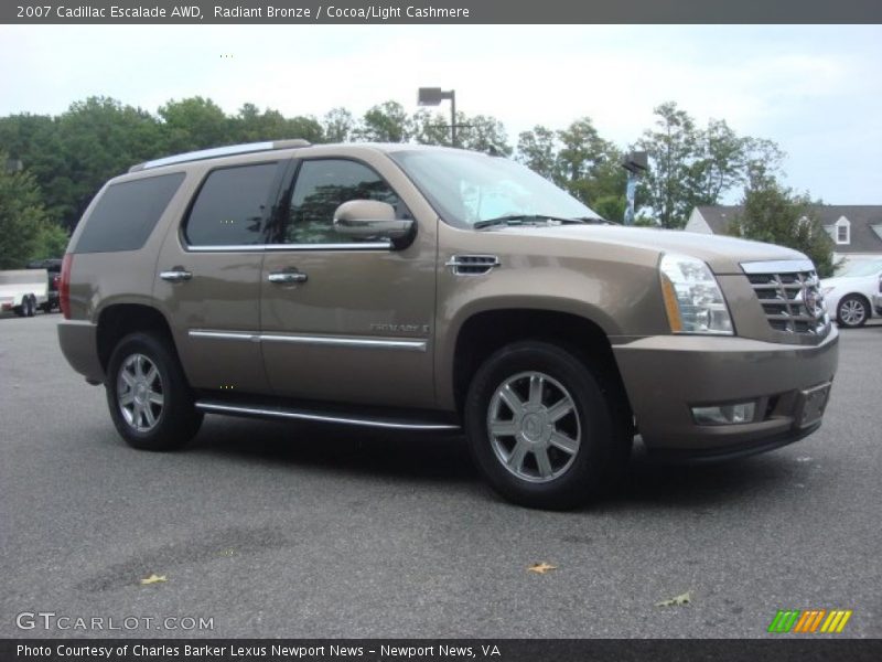 Radiant Bronze / Cocoa/Light Cashmere 2007 Cadillac Escalade AWD