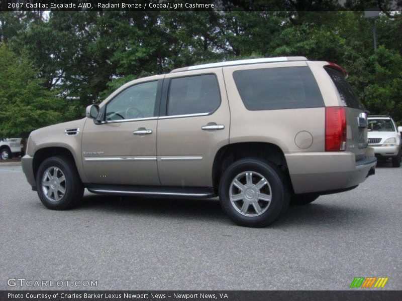 Radiant Bronze / Cocoa/Light Cashmere 2007 Cadillac Escalade AWD