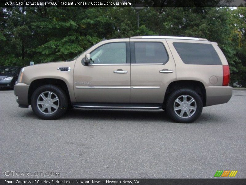 Radiant Bronze / Cocoa/Light Cashmere 2007 Cadillac Escalade AWD