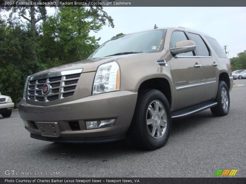 Radiant Bronze / Cocoa/Light Cashmere 2007 Cadillac Escalade AWD