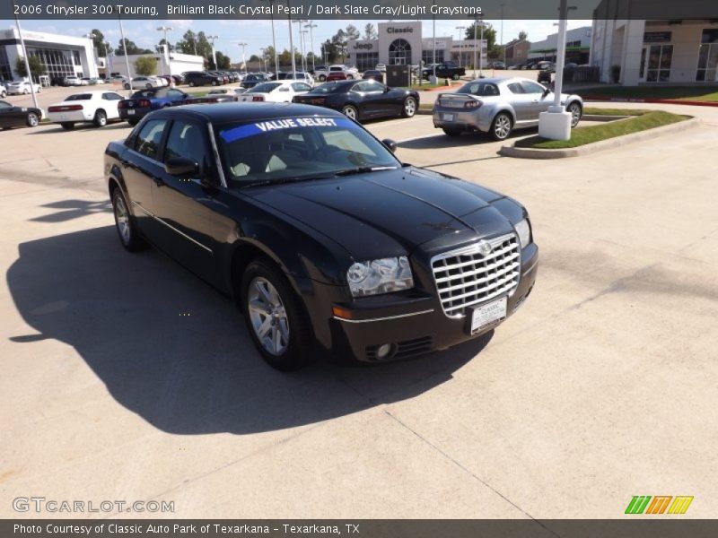 Brilliant Black Crystal Pearl / Dark Slate Gray/Light Graystone 2006 Chrysler 300 Touring