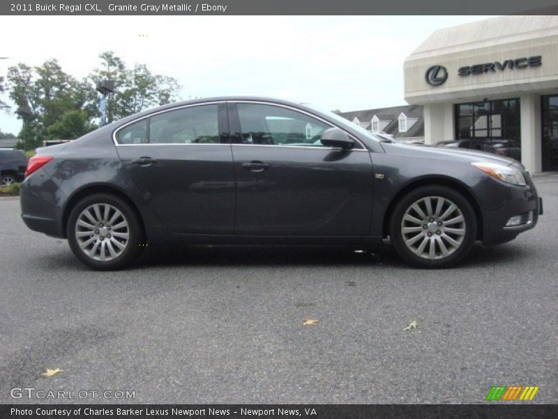 Granite Gray Metallic / Ebony 2011 Buick Regal CXL