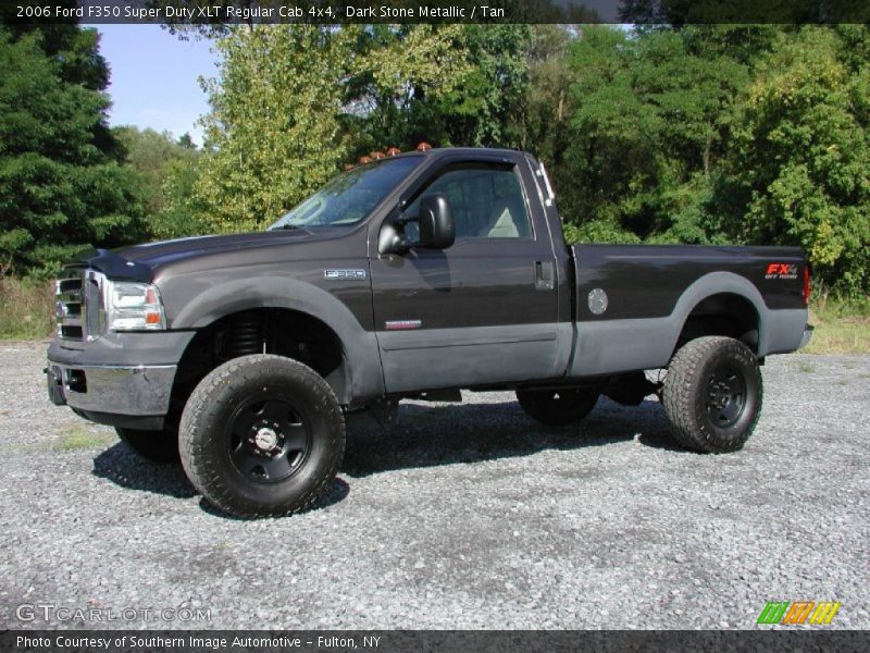 Dark Stone Metallic / Tan 2006 Ford F350 Super Duty XLT Regular Cab 4x4