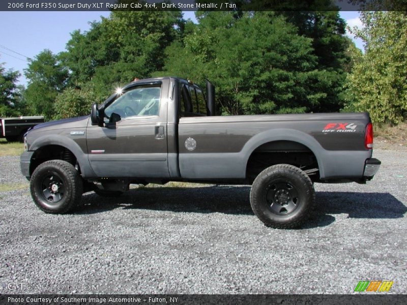Dark Stone Metallic / Tan 2006 Ford F350 Super Duty XLT Regular Cab 4x4