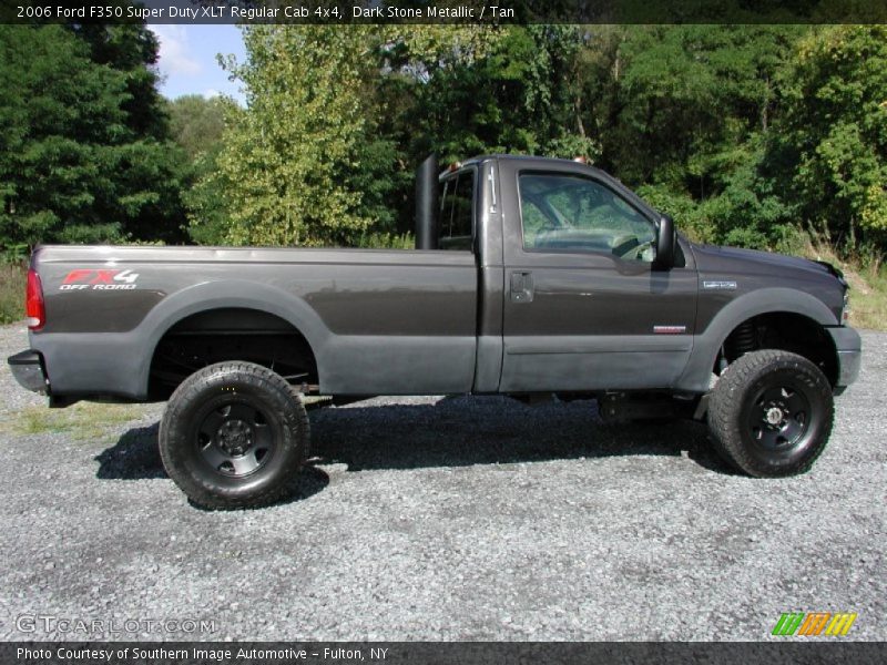 Dark Stone Metallic / Tan 2006 Ford F350 Super Duty XLT Regular Cab 4x4