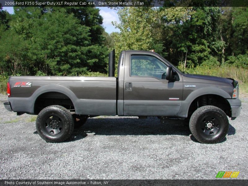 Dark Stone Metallic / Tan 2006 Ford F350 Super Duty XLT Regular Cab 4x4
