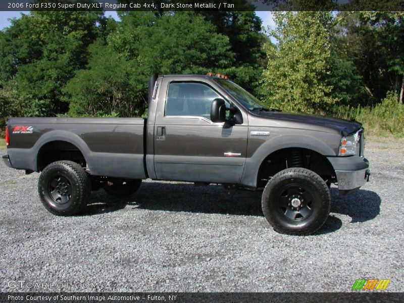 Dark Stone Metallic / Tan 2006 Ford F350 Super Duty XLT Regular Cab 4x4