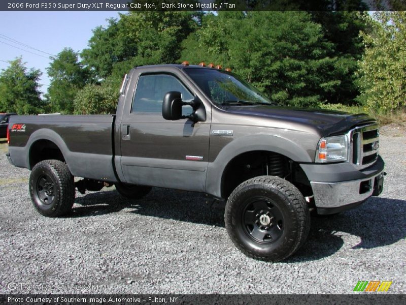 Dark Stone Metallic / Tan 2006 Ford F350 Super Duty XLT Regular Cab 4x4