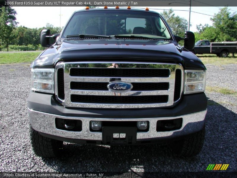 Dark Stone Metallic / Tan 2006 Ford F350 Super Duty XLT Regular Cab 4x4