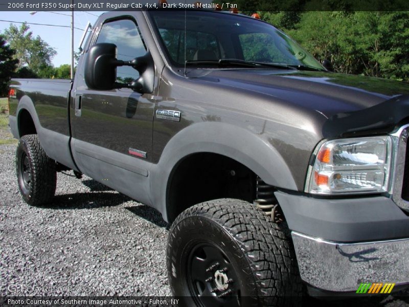 Dark Stone Metallic / Tan 2006 Ford F350 Super Duty XLT Regular Cab 4x4