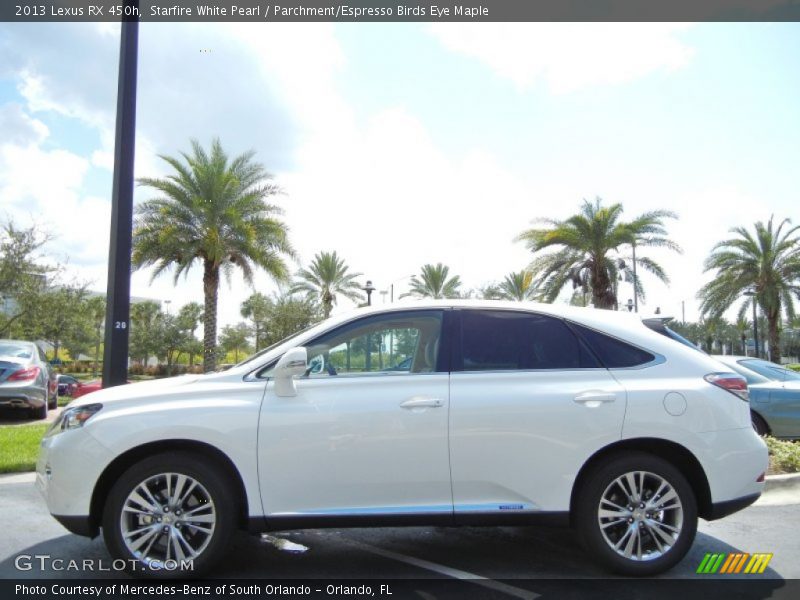 Starfire White Pearl / Parchment/Espresso Birds Eye Maple 2013 Lexus RX 450h
