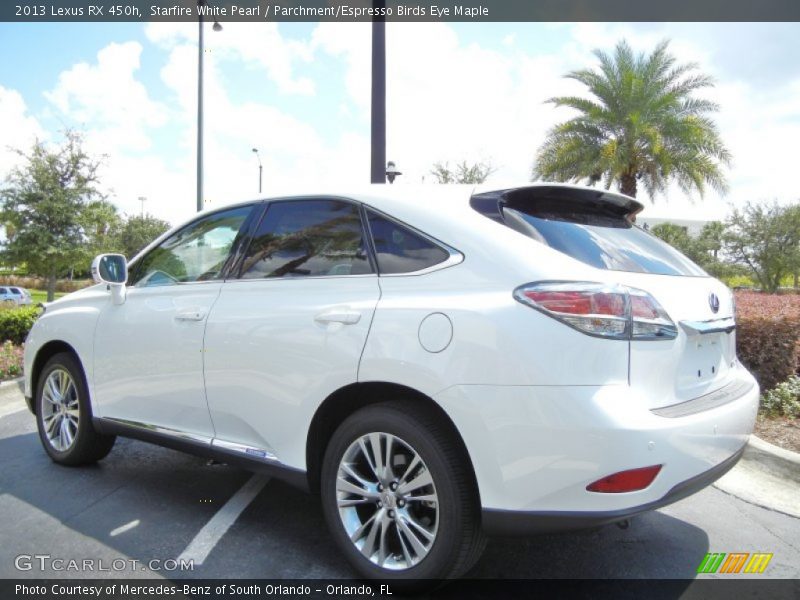 Starfire White Pearl / Parchment/Espresso Birds Eye Maple 2013 Lexus RX 450h