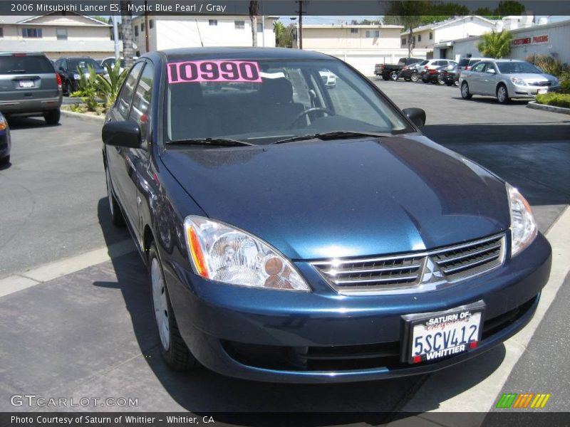 Mystic Blue Pearl / Gray 2006 Mitsubishi Lancer ES