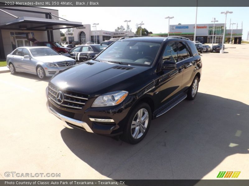 Black / Black 2012 Mercedes-Benz ML 350 4Matic