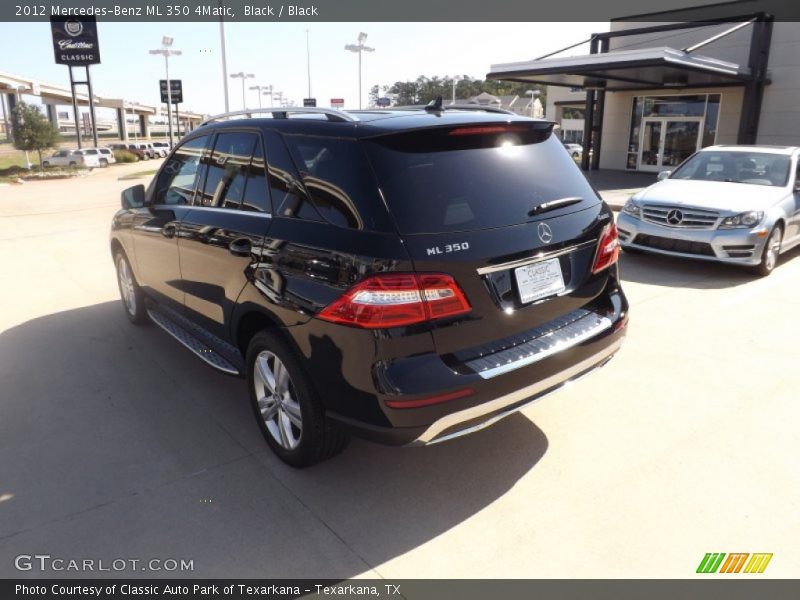 Black / Black 2012 Mercedes-Benz ML 350 4Matic