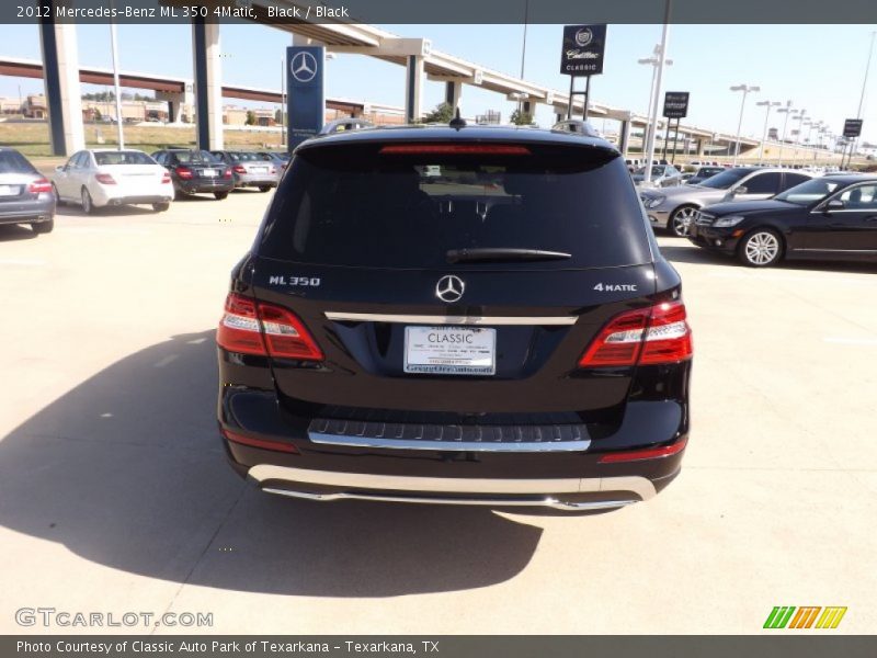 Black / Black 2012 Mercedes-Benz ML 350 4Matic