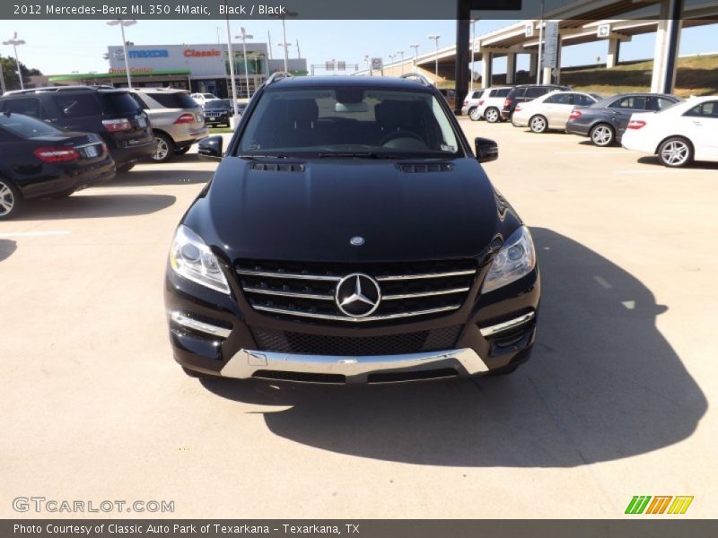 Black / Black 2012 Mercedes-Benz ML 350 4Matic