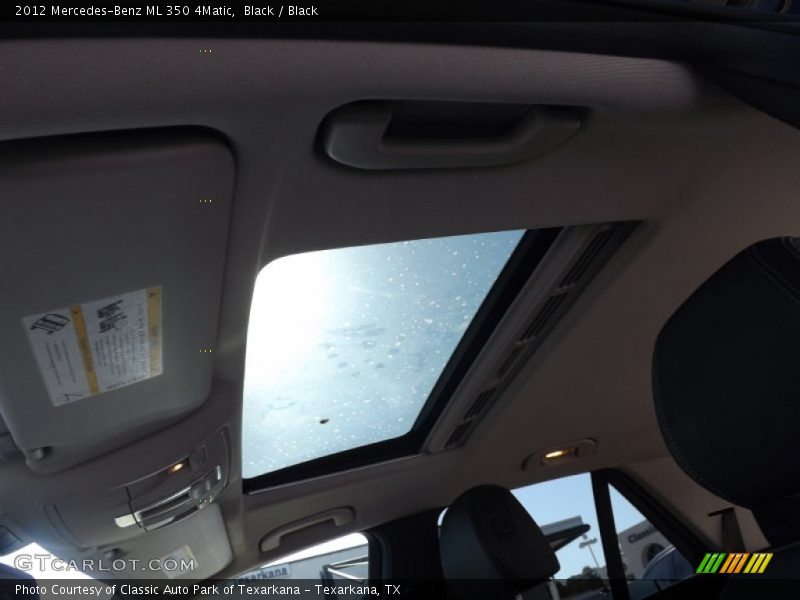 Black / Black 2012 Mercedes-Benz ML 350 4Matic