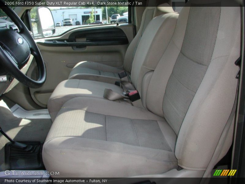 Dark Stone Metallic / Tan 2006 Ford F350 Super Duty XLT Regular Cab 4x4