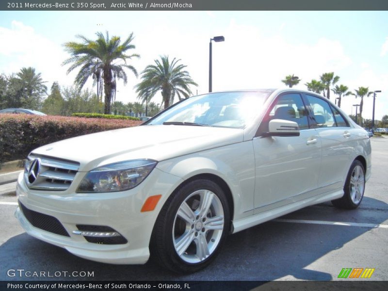 Arctic White / Almond/Mocha 2011 Mercedes-Benz C 350 Sport