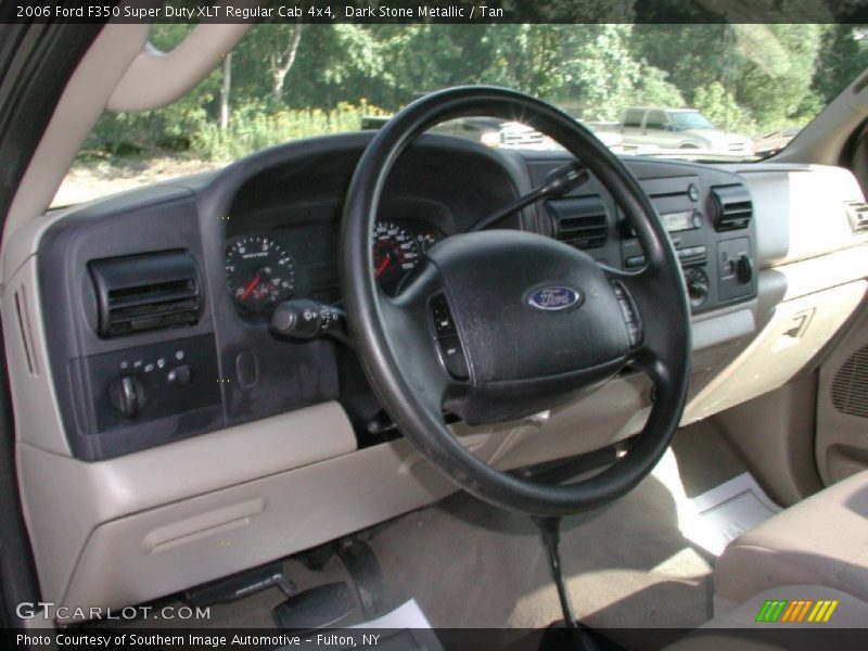 Dark Stone Metallic / Tan 2006 Ford F350 Super Duty XLT Regular Cab 4x4
