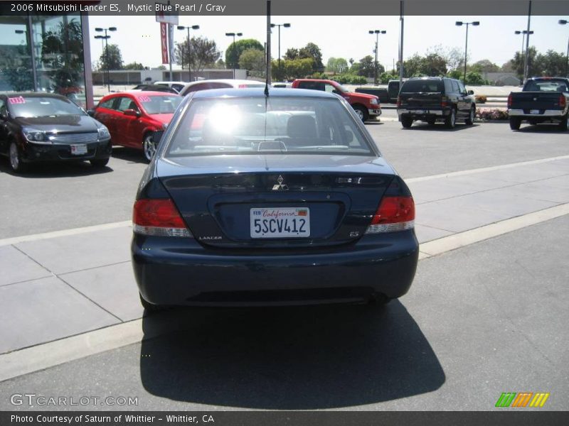 Mystic Blue Pearl / Gray 2006 Mitsubishi Lancer ES