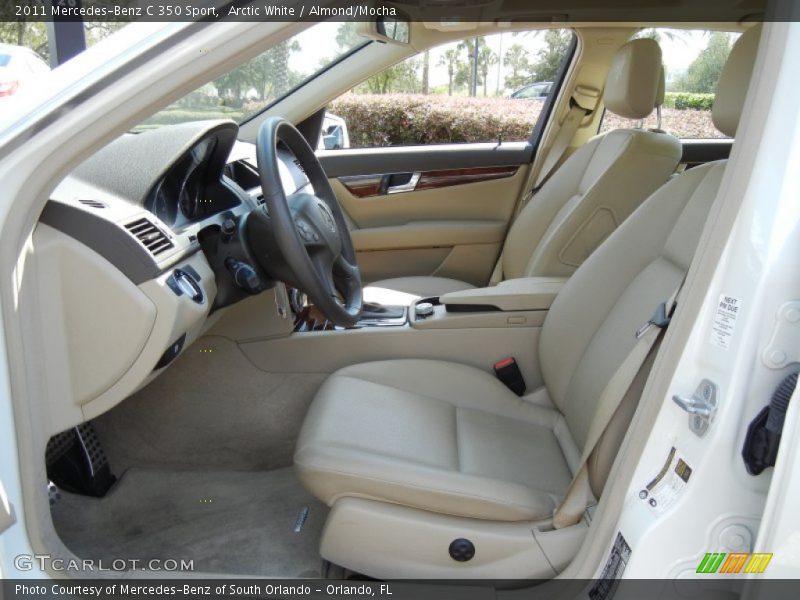 Arctic White / Almond/Mocha 2011 Mercedes-Benz C 350 Sport