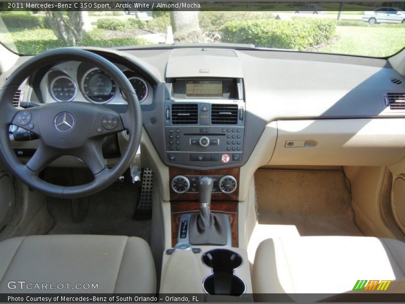 Arctic White / Almond/Mocha 2011 Mercedes-Benz C 350 Sport