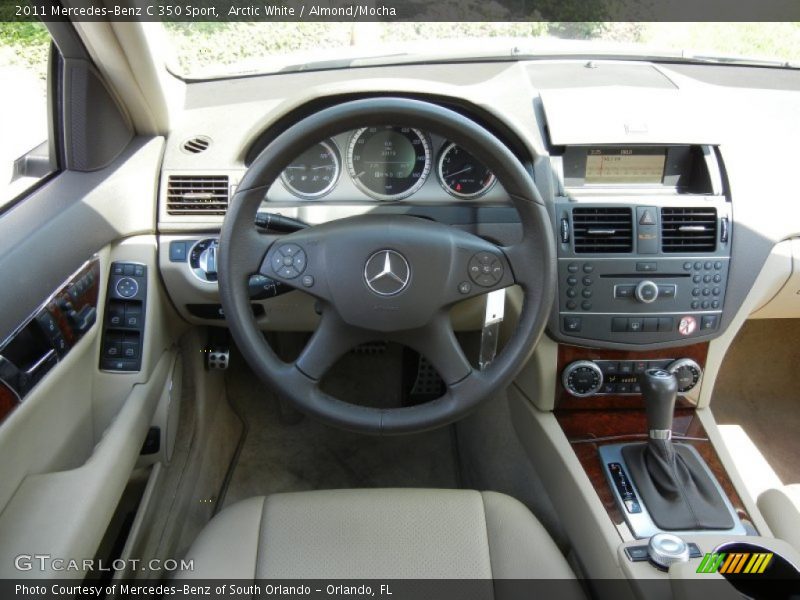 Arctic White / Almond/Mocha 2011 Mercedes-Benz C 350 Sport