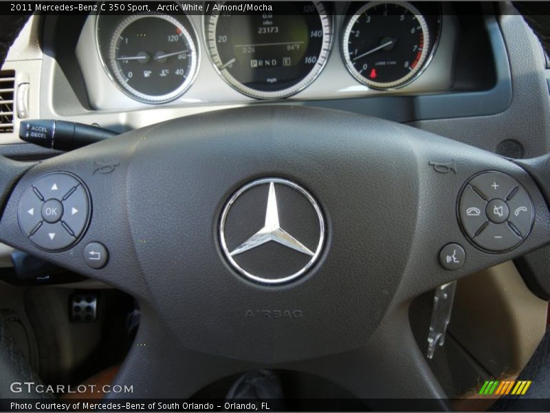 Arctic White / Almond/Mocha 2011 Mercedes-Benz C 350 Sport